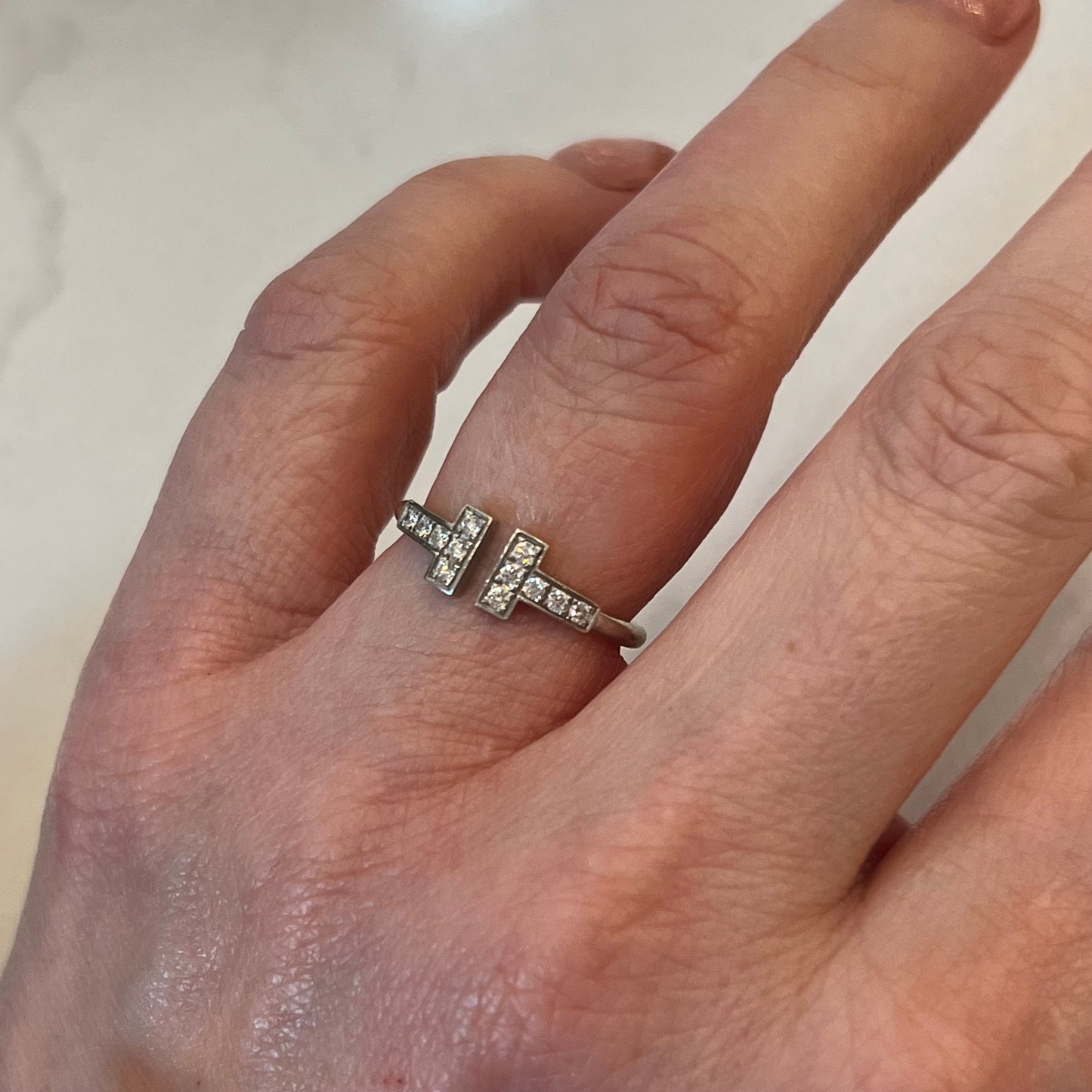 Tiffany & Co. Diamond Band in 18k White Gold