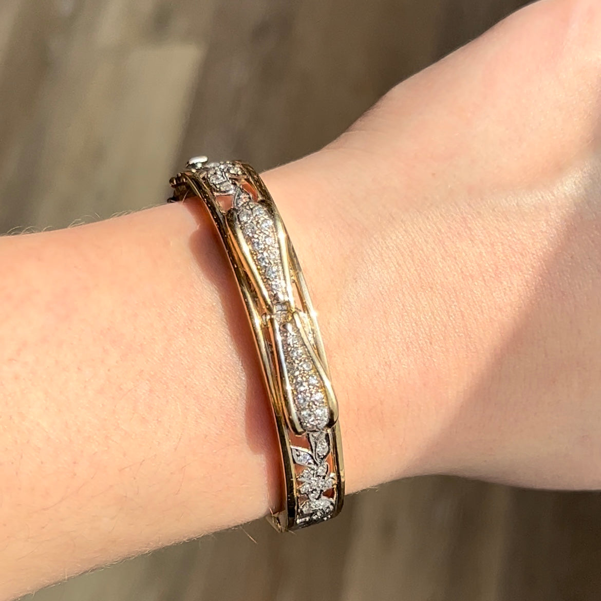 1.57 Diamond Bracelet in Yellow Gold by Stephanie Lake Design