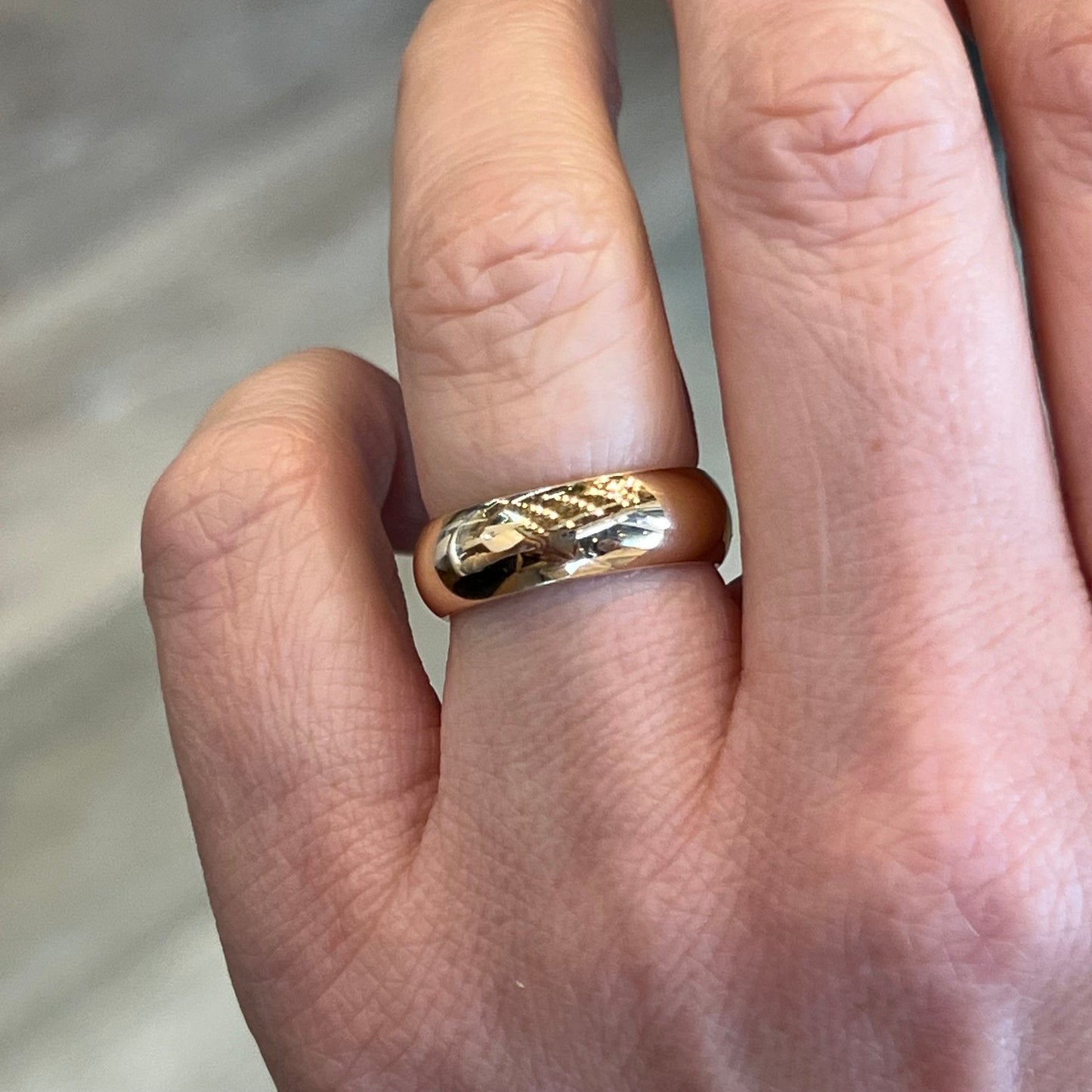 6mm Half-Round Wedding Band in 14k Yellow Gold