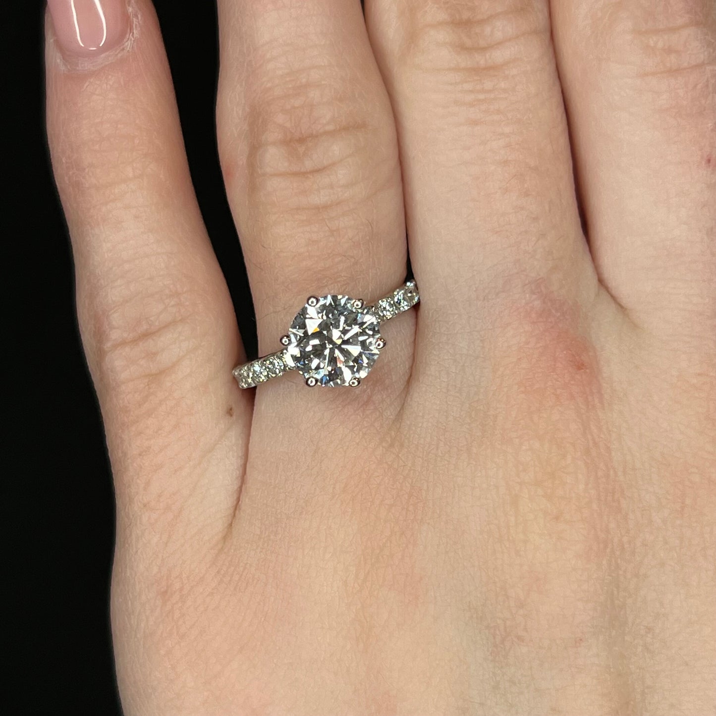 GIA 2 Carat Diamond Solitaire Engagement Ring