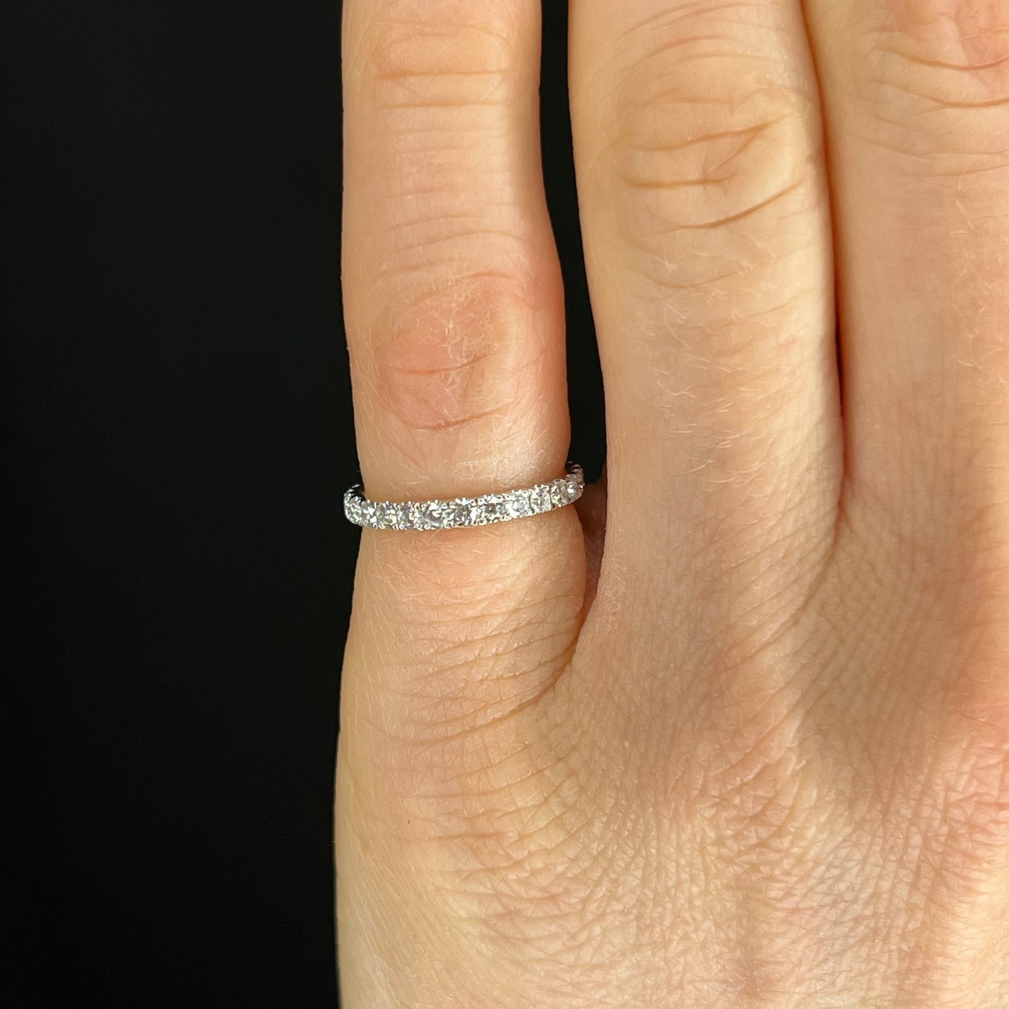 .80 Brilliant Diamond Eternity Wedding Band in 18k White Gold