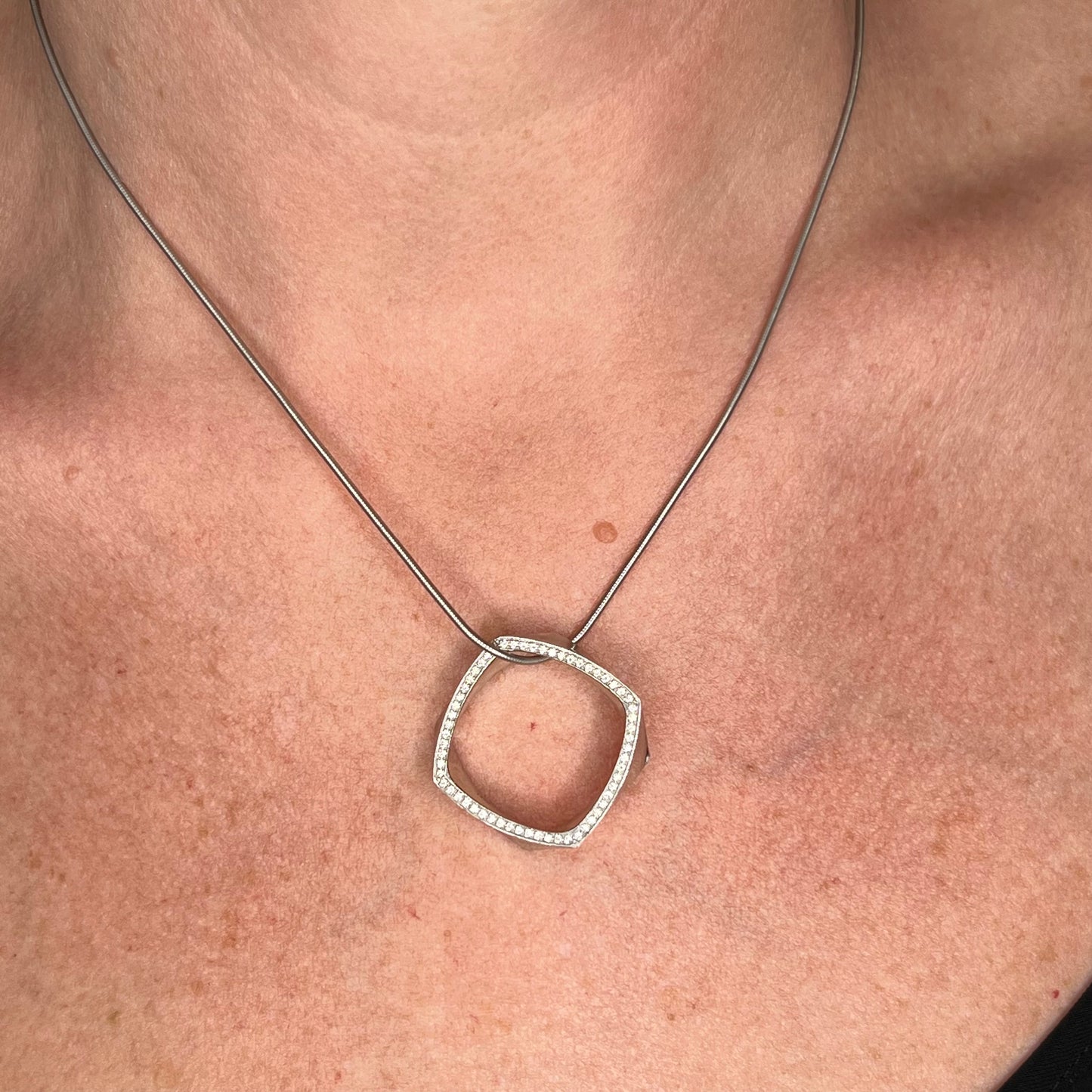 Frank Gehry Torque Tiffany & Co. Necklace in 18k White Gold