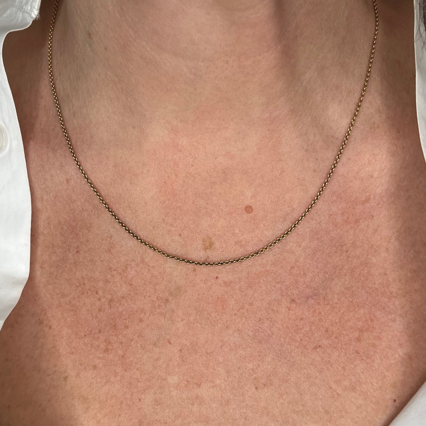 18 inch Link Necklace 10k Yellow Gold