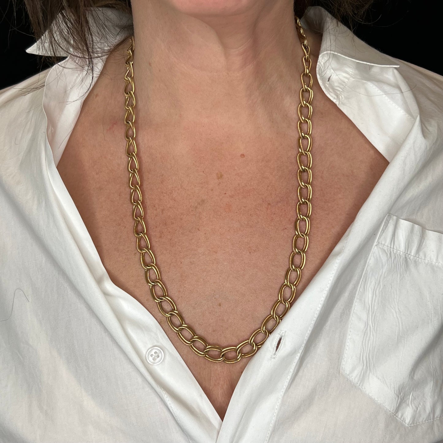 Necklace Modern Chain in 14k Yellow Gold