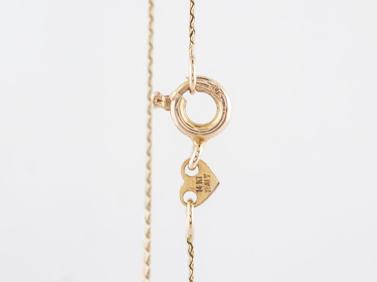 24 Inch Italian Made Necklace in 14k Yellow Gold