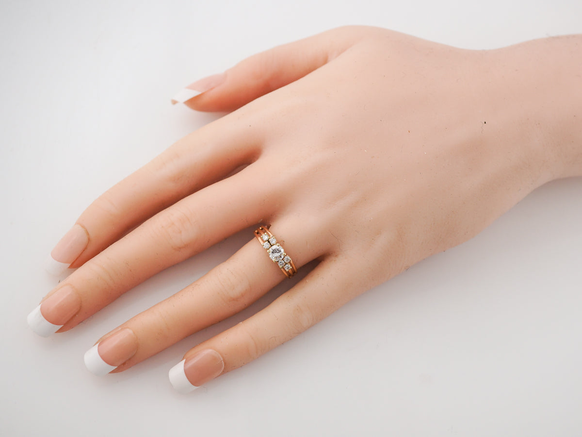 Beautiful Vintage Diamond Engagement Ring 1960's 14k