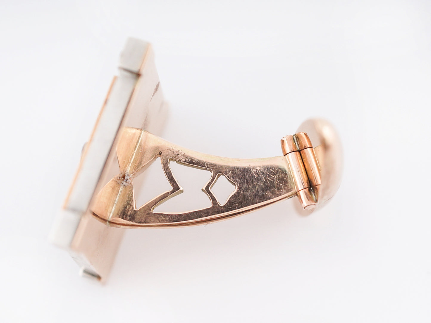 Modern Cufflinks 1.50 Old European Cut Diamonds in 18k Yellow Gold