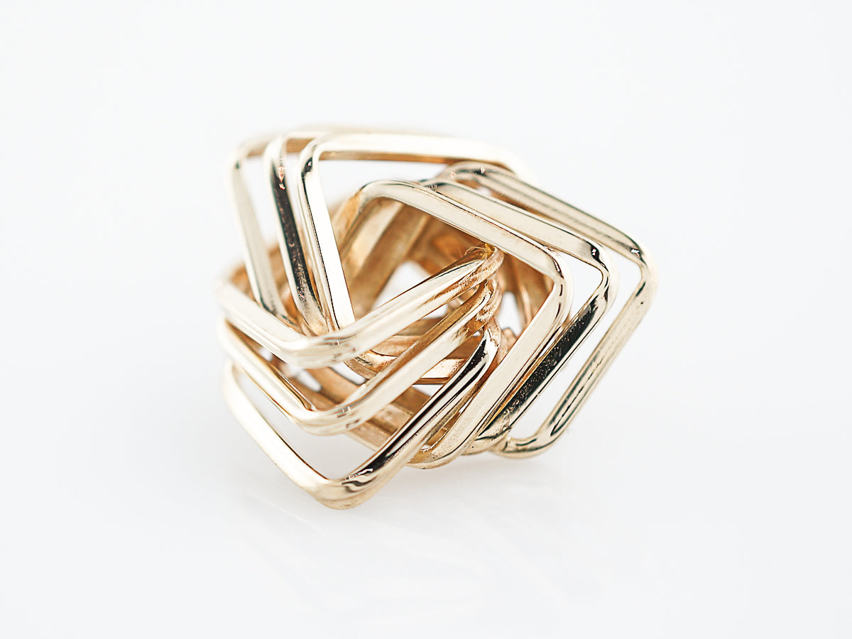 Modern Earrings in 14K Yellow Gold