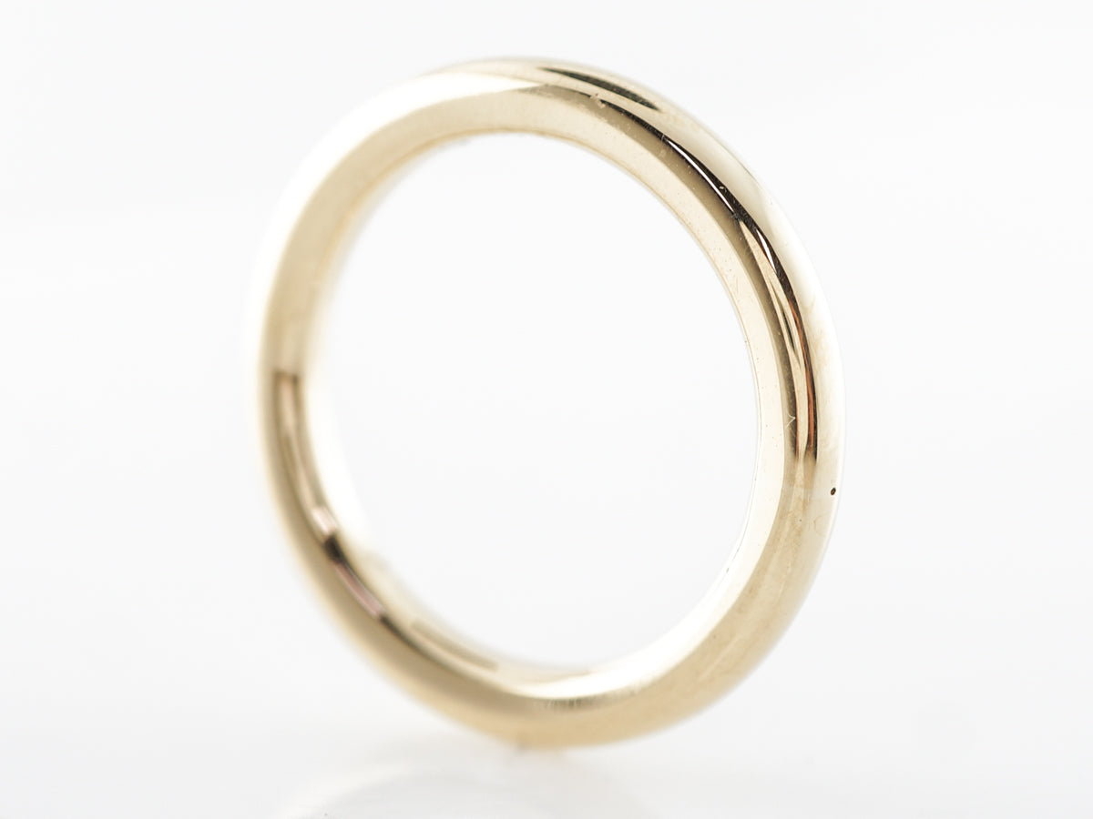 Plain Men's Wedding Band in 18K Yellow Gold
