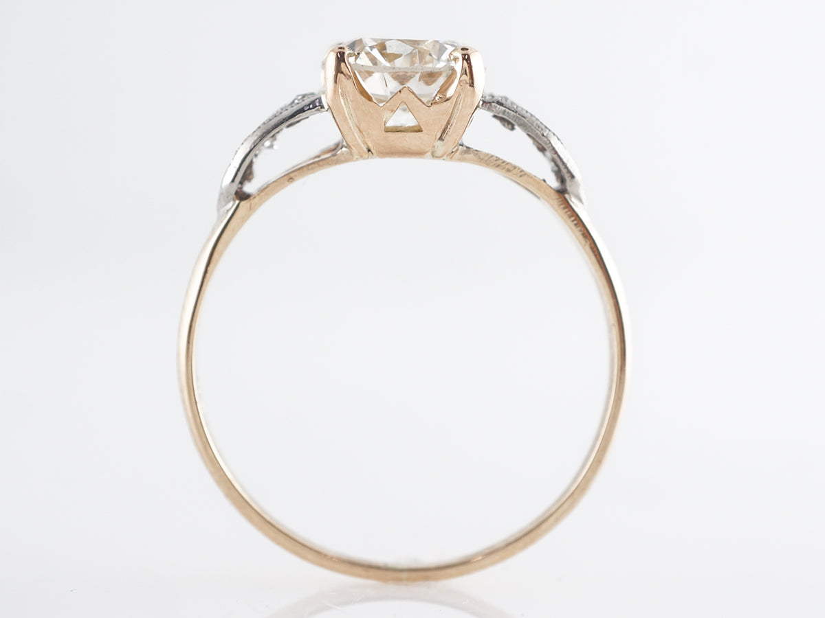 Retro 1940's Diamond Engagement Ring in 14k