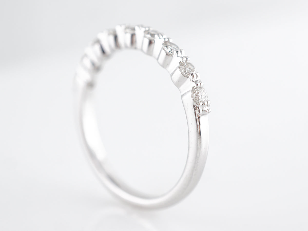 .36 Carat Diamond Wedding Band in 14k White Gold