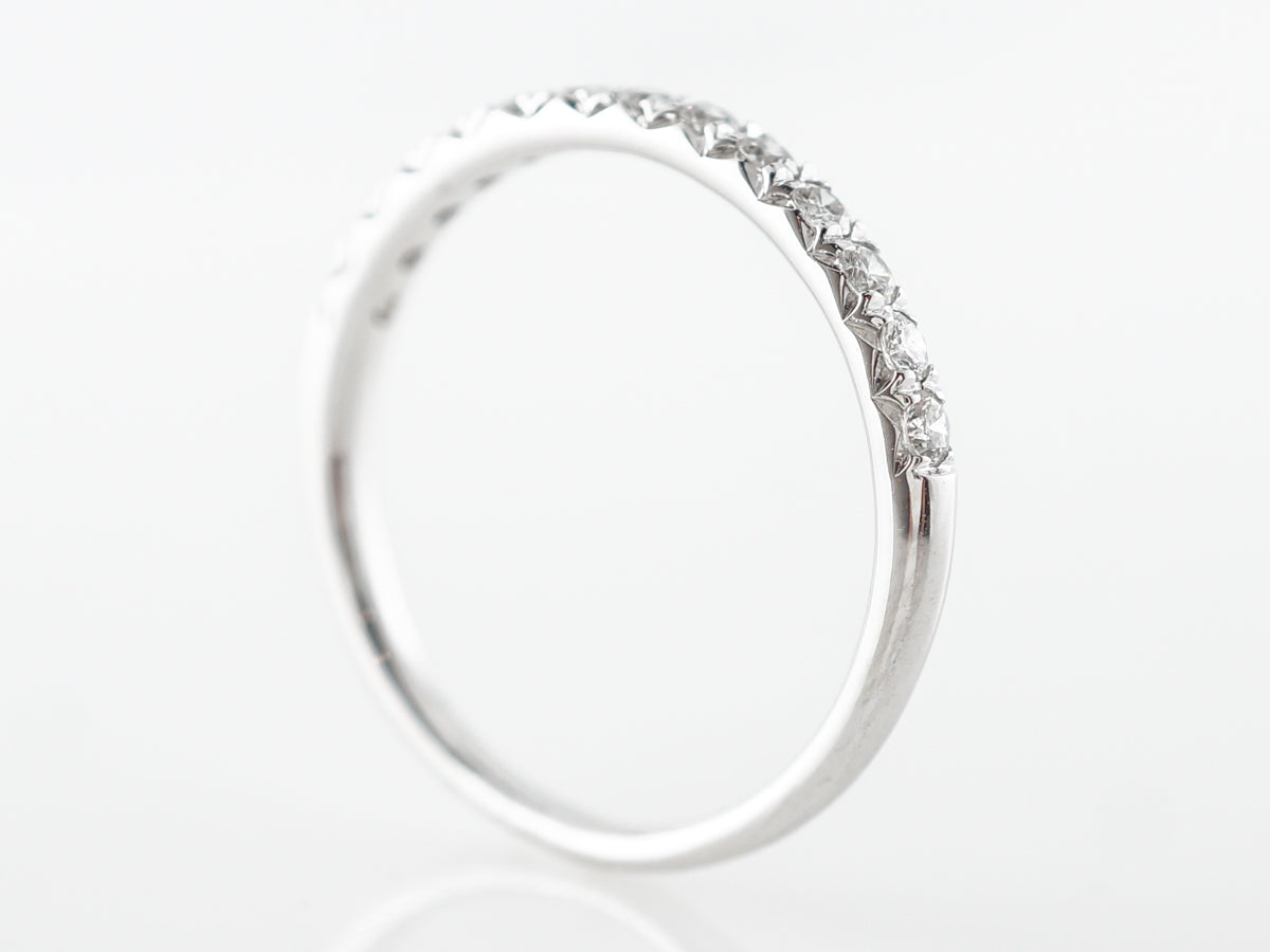 .29 Diamond Wedding Band in 14k White Gold
