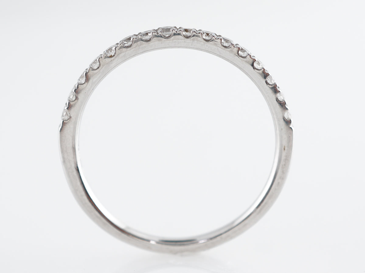 Simple .32 Carat Diamond Band in 14k White Gold