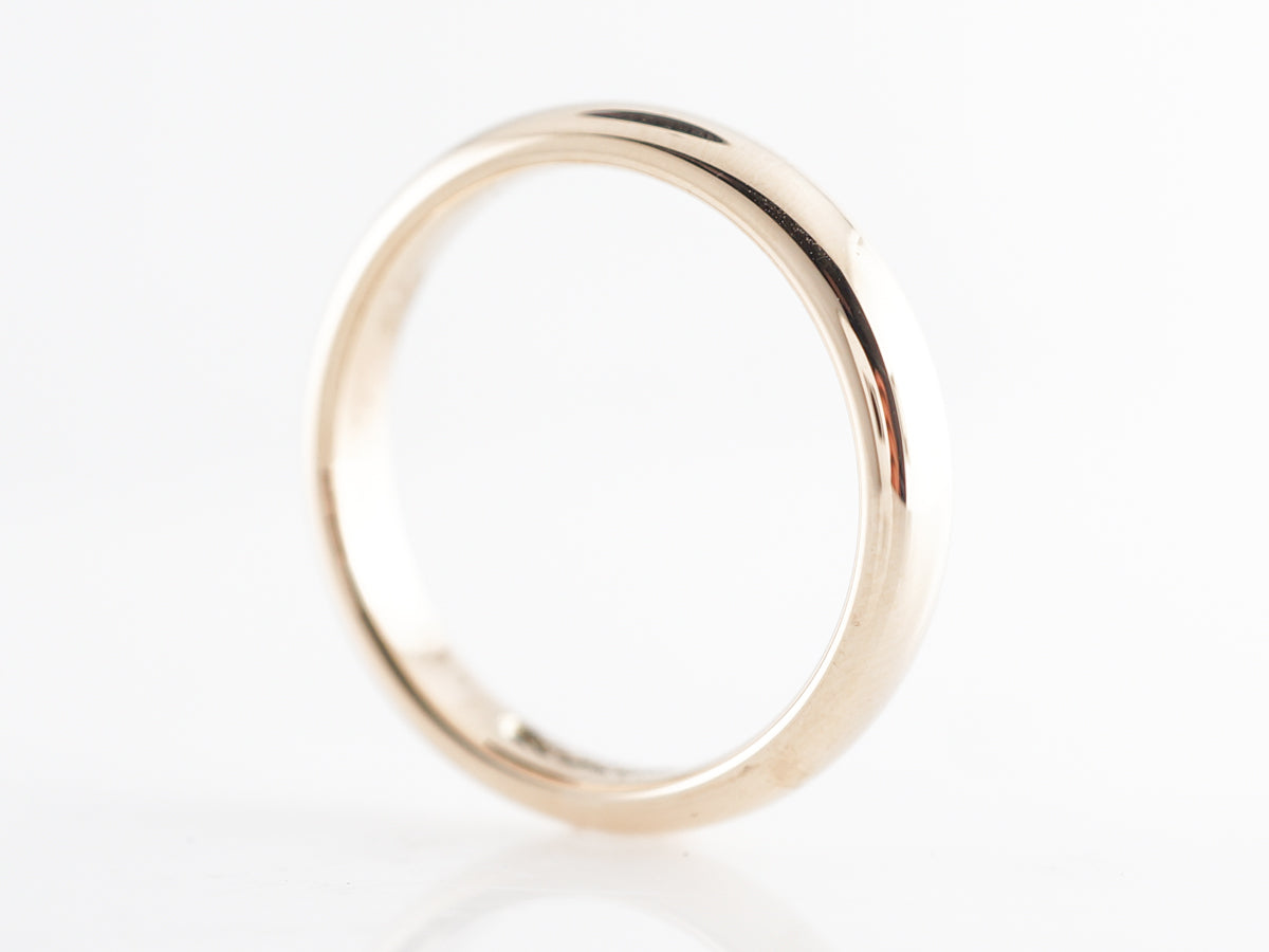 Simple Vintage 1950's Wedding Band in 14k Yellow Gold