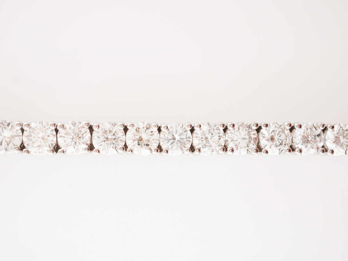 **RTV 9/24/19**13 Carat Diamond Bracelet in 18k White Gold