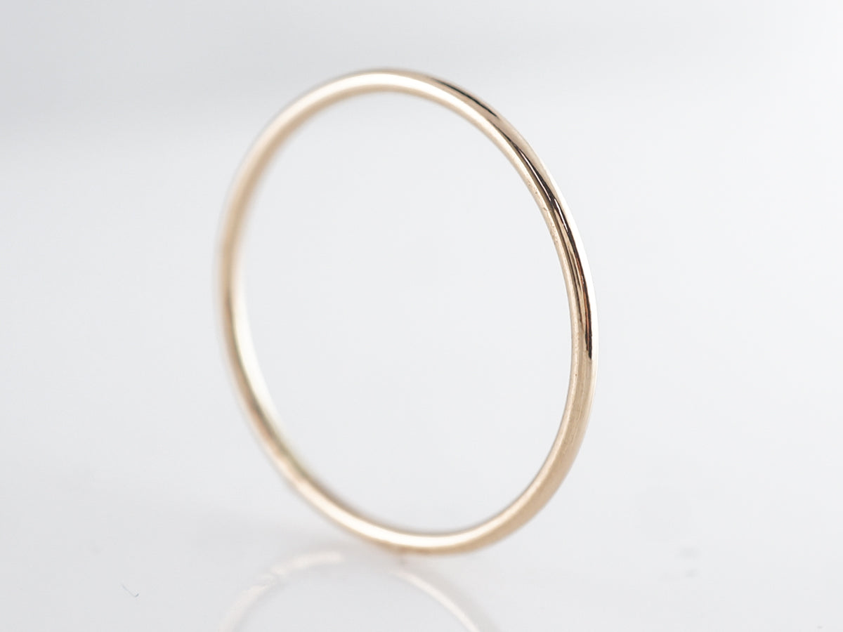 Thin 14K Yellow Gold Wedding Band