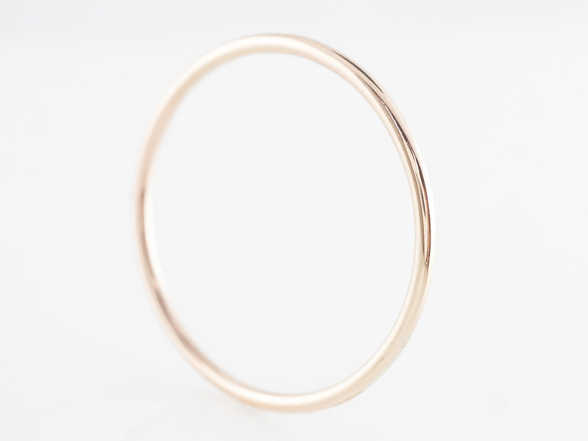 Very Thin Plain Wedding Band in 14k Yellow Gold
