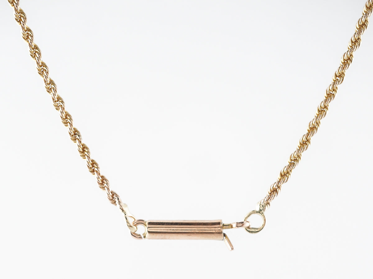 Twisted Rope Chain Necklace in 14k Yellow Gold