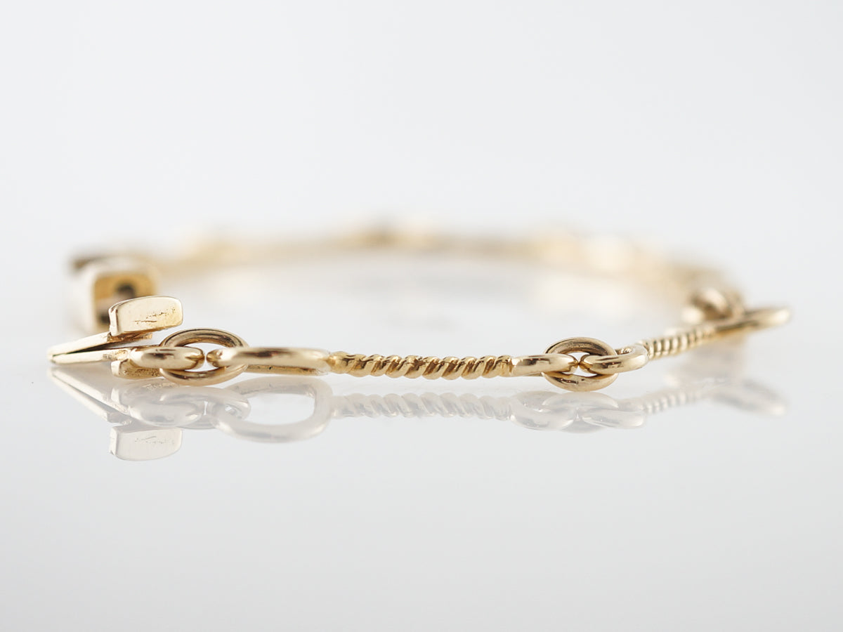 Bracelet Modern Horseshoe in 14k Yellow Gold