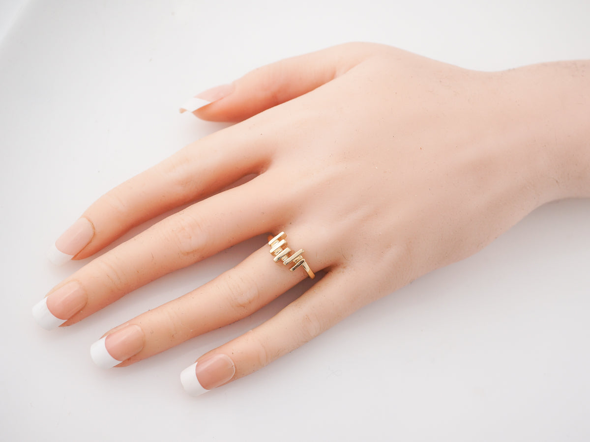 1960's Vintage Modernist Right Hand Ring in 14k