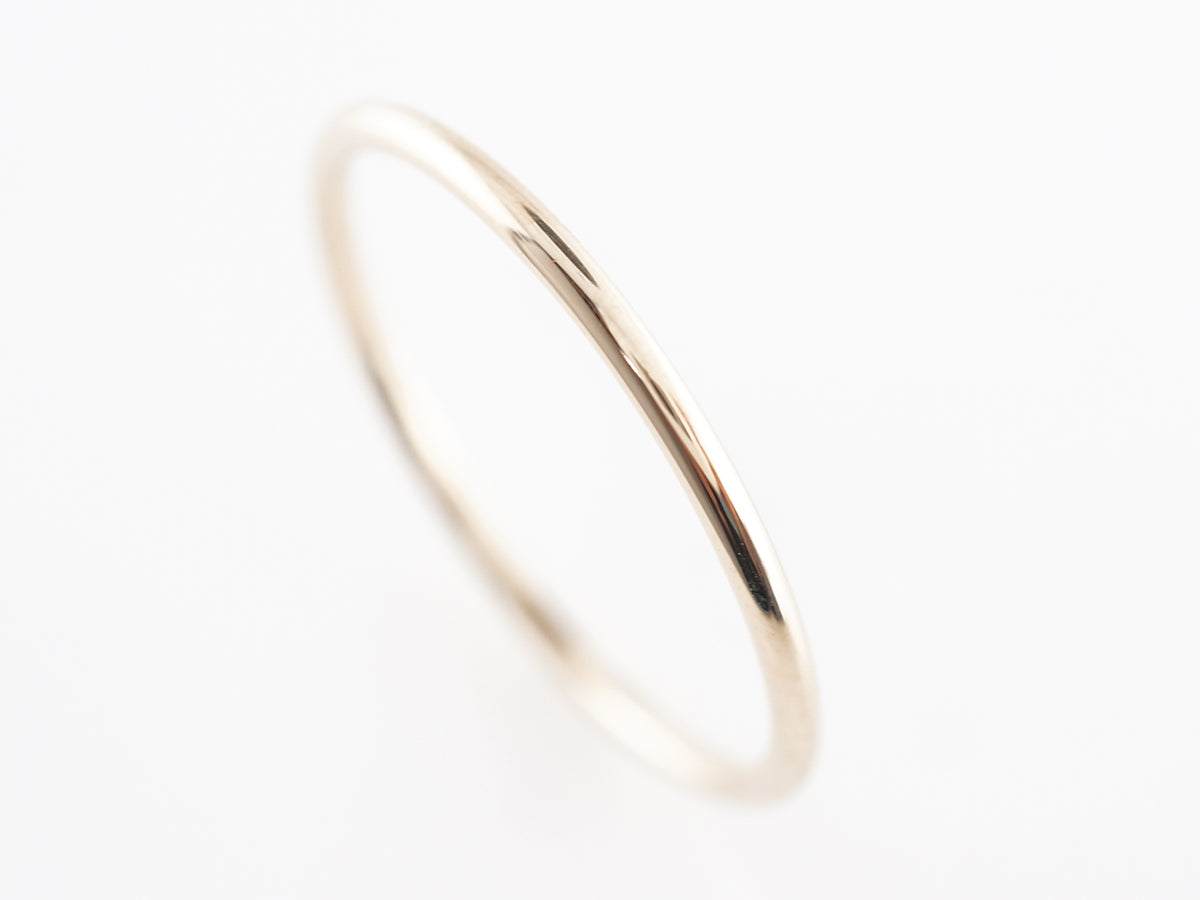 Simple Vintage Wedding Band in 14k Yellow Gold