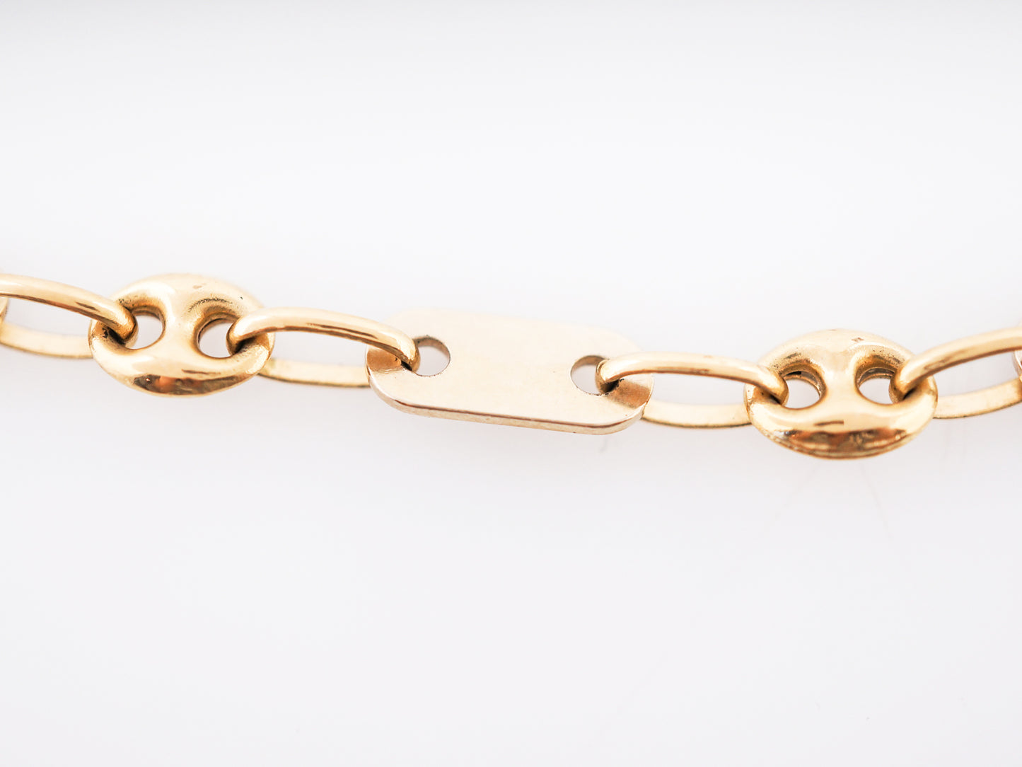 Vintage Necklace Mid-Century Chain in 14k Yellow Gold