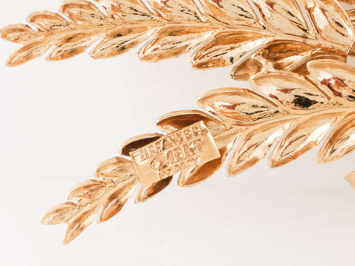 Vintage Tiffany & Co. Brooch in 18 Karat Yellow Gold