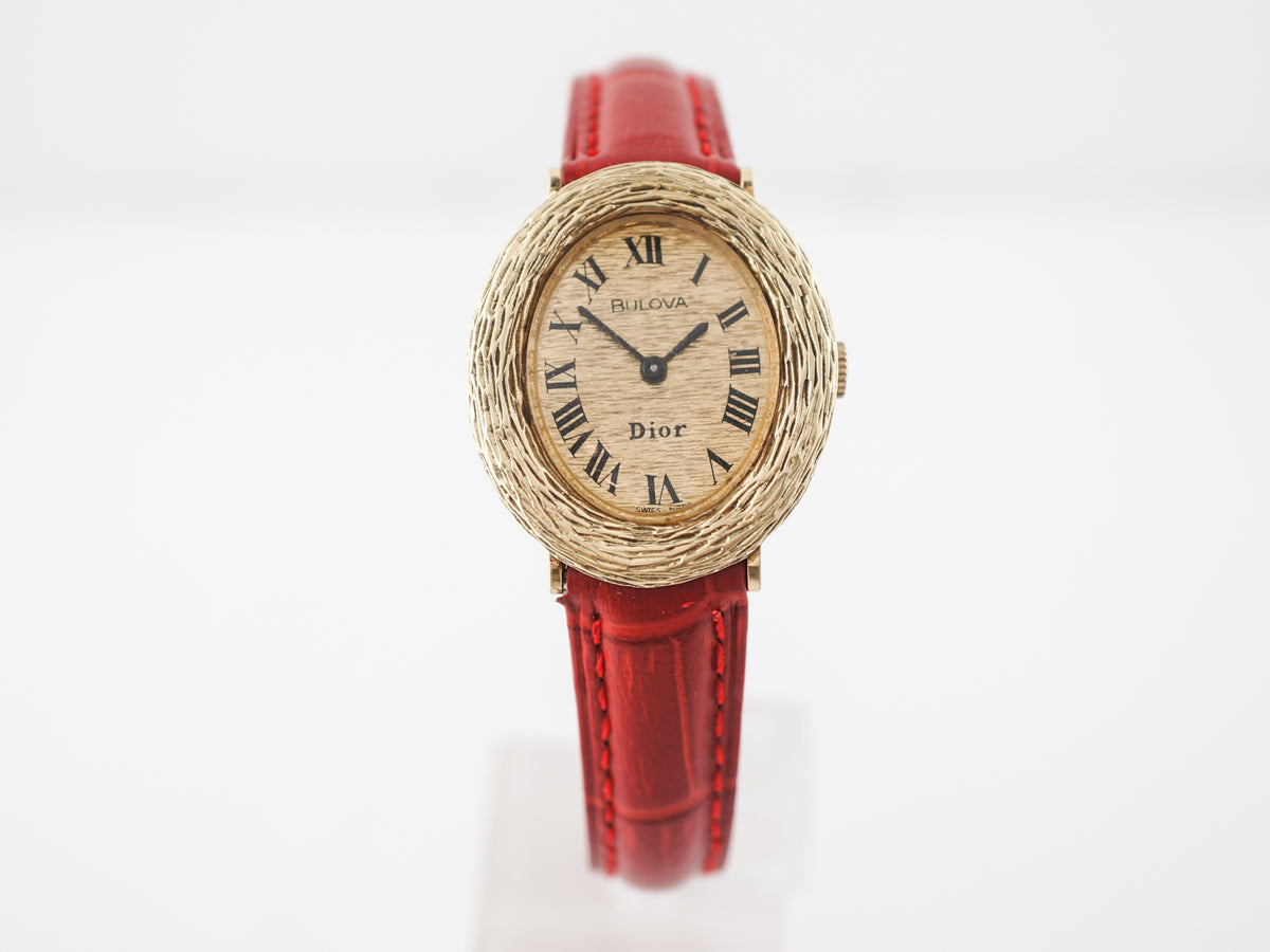 Vintage Watch Mid-Century Ladies Dior in 14k Yellow Gold