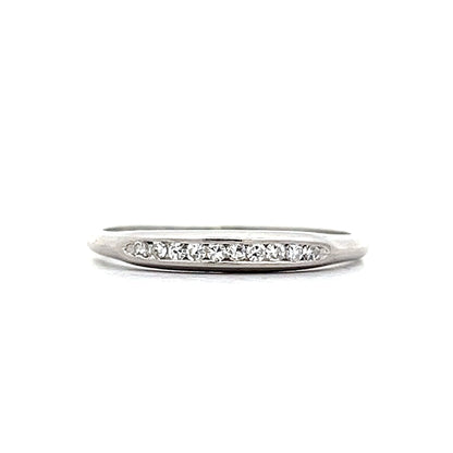 .10 Antique Deco Diamond Wedding Band in Platinum