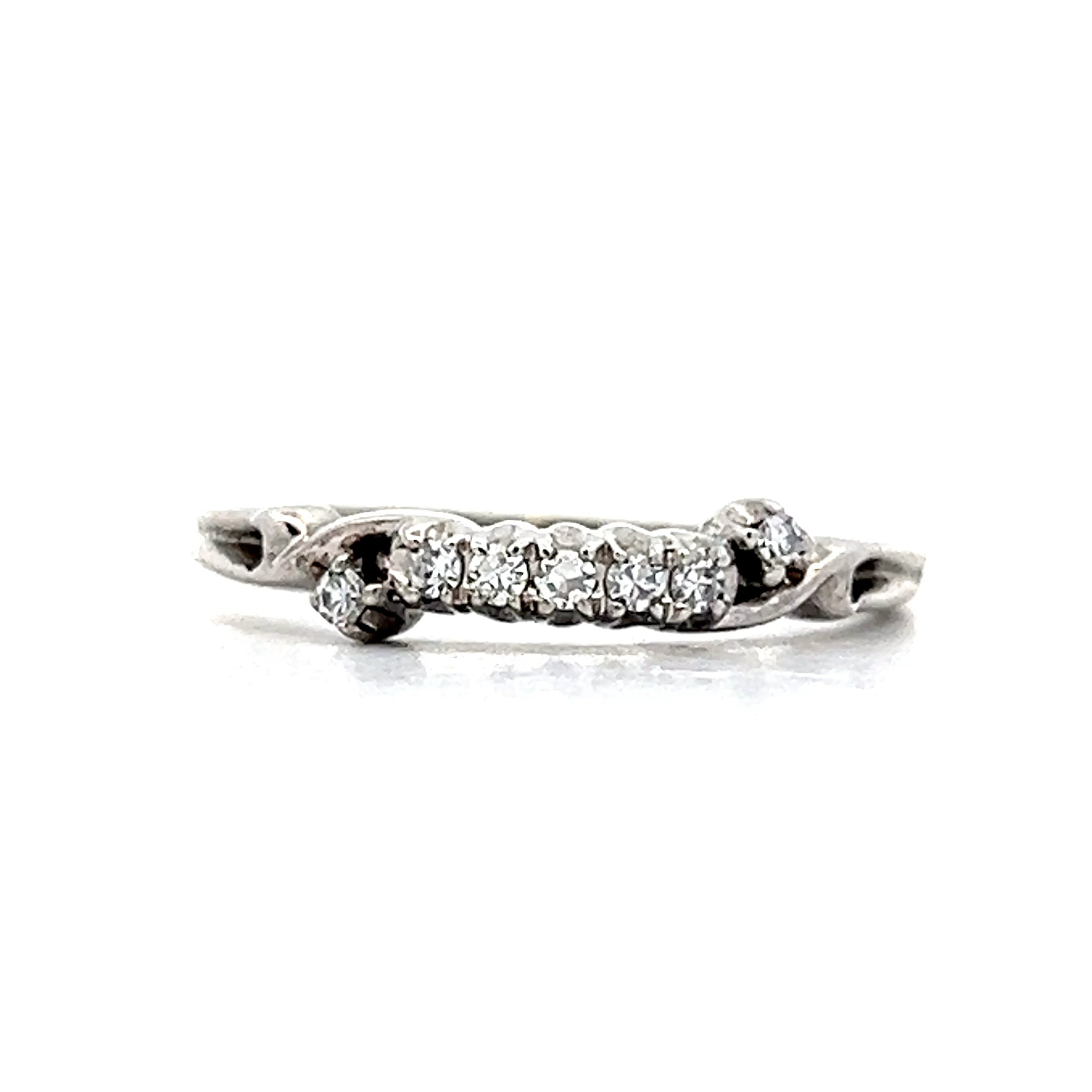 .10 Art Deco Asymmetrical Wedding Band in 18k – Filigree Jewelers .10 Art Deco Asymmetrical Wedding Band in 18k – Filigree Jewelers