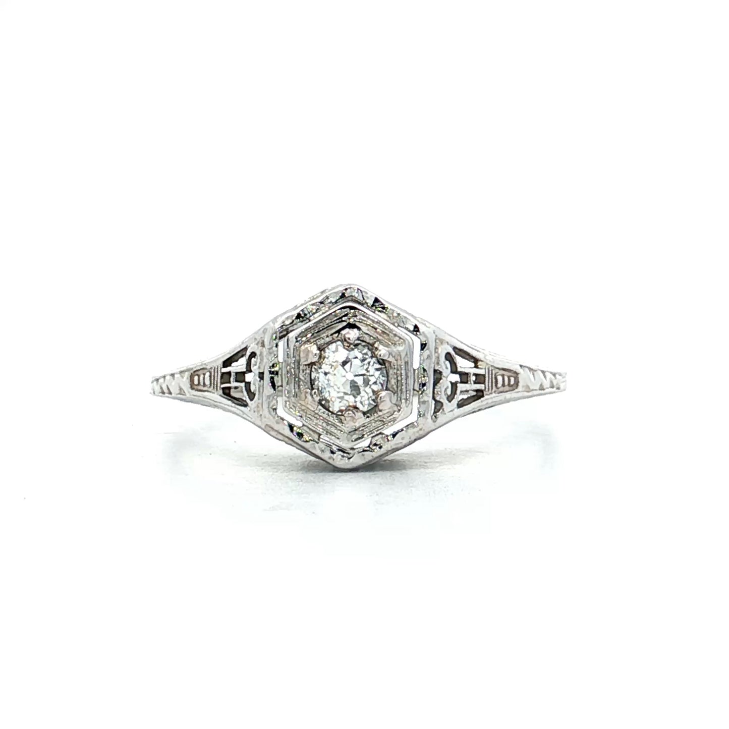 .15 Antique Old European Diamond Engagement Ring