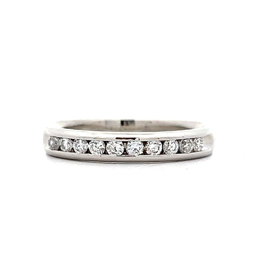 .15 Channel Set Diamond Wedding Band in Platinum