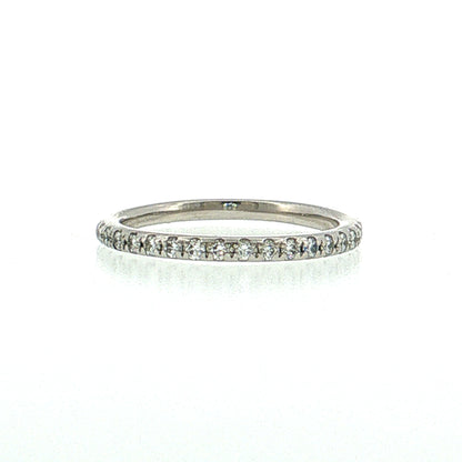 .17 Half-Eternity Diamond Wedding Band Platinum