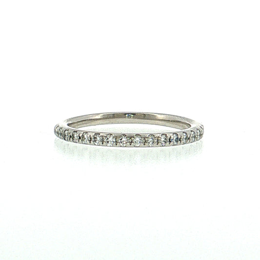.17 Half-Eternity Diamond Wedding Band Platinum
