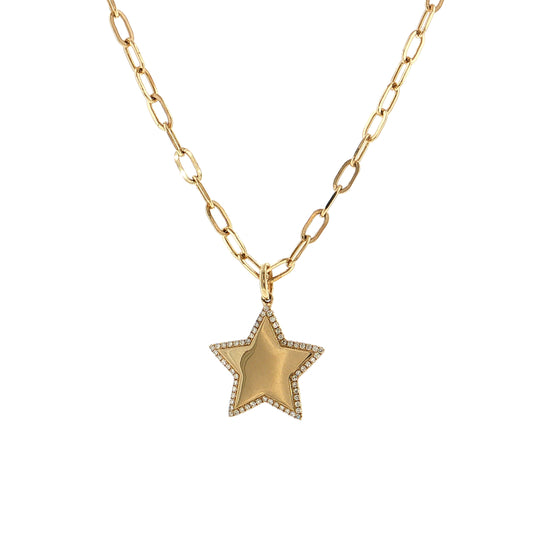 .17 Single Cut Diamond Pendant Necklace 14k