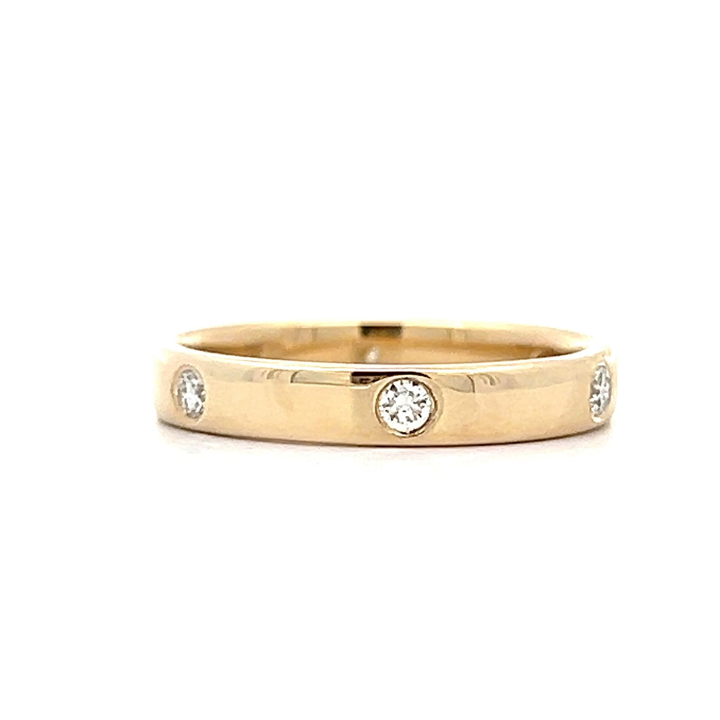 .23 Bezel Diamond Eternity Wedding Band in 14k