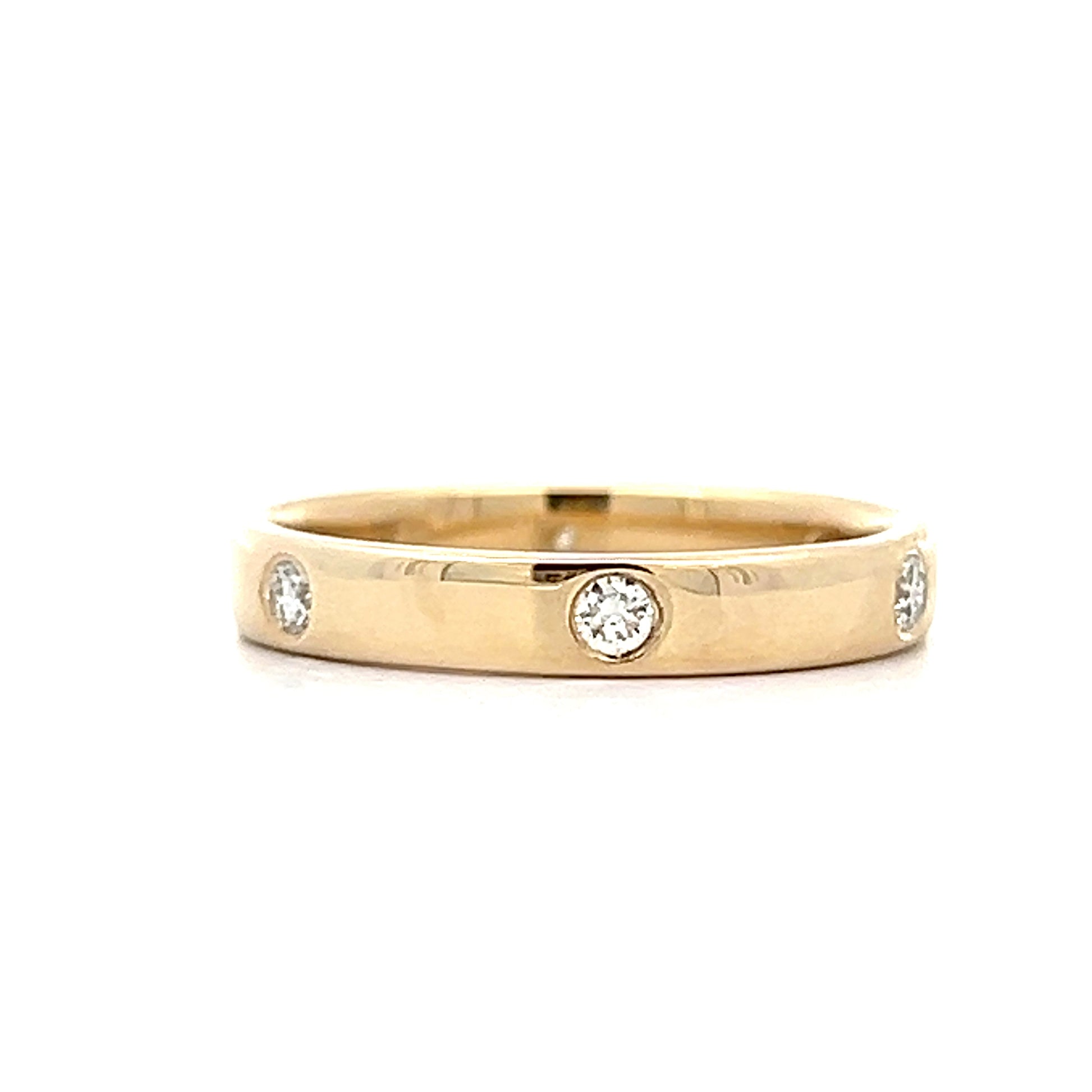 .23 Bezel Diamond Eternity Wedding Band in 14k