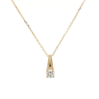 .24 Diamond Geometric Pendant Necklace 14k Yellow Gold