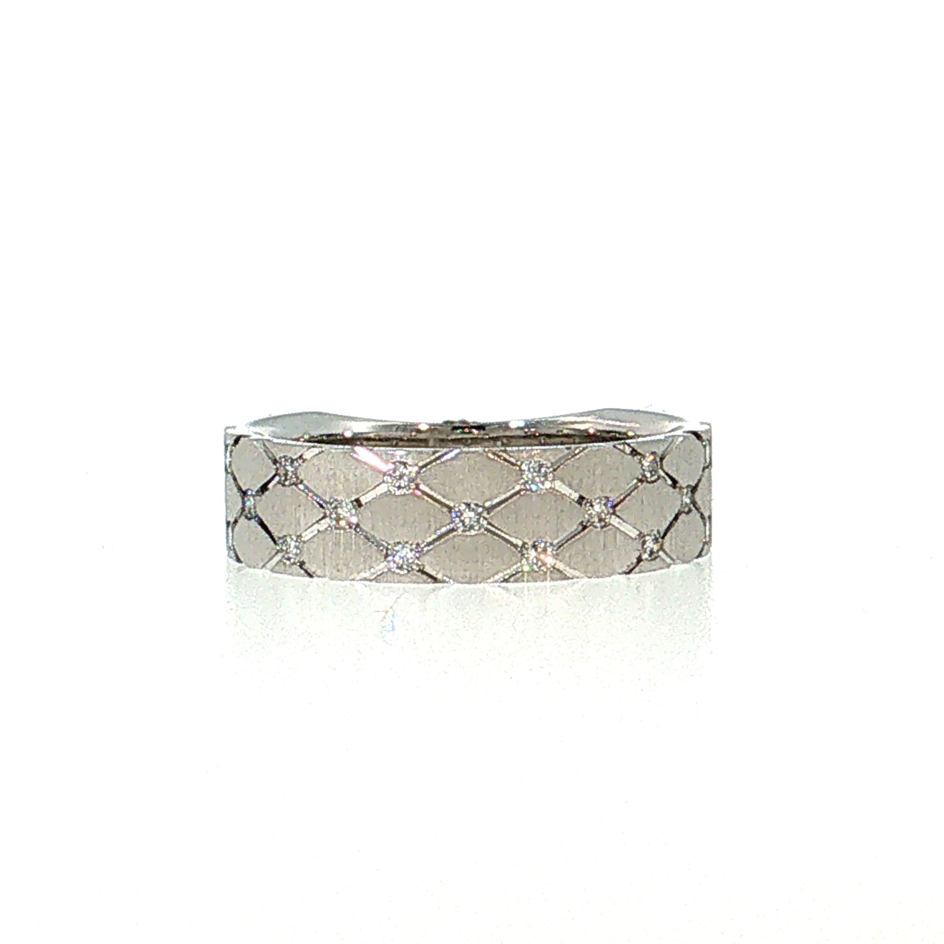 .25 Diamond Stacking Ring 14k White Gold