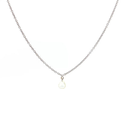 .25 Pear Cut Diamond Pendant Necklace 18k