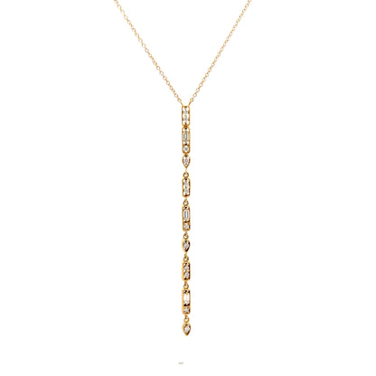 .27 Diamond Lariat Necklace in 18k Yellow Gold