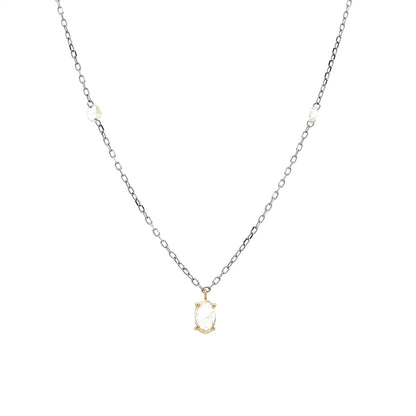 .27 Pear Diamond Pendant Necklace in 18k