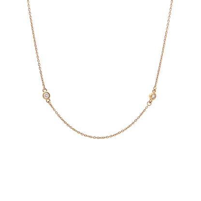 .28 Diamonds by the Yard Necklace in 14k Yellow Gold