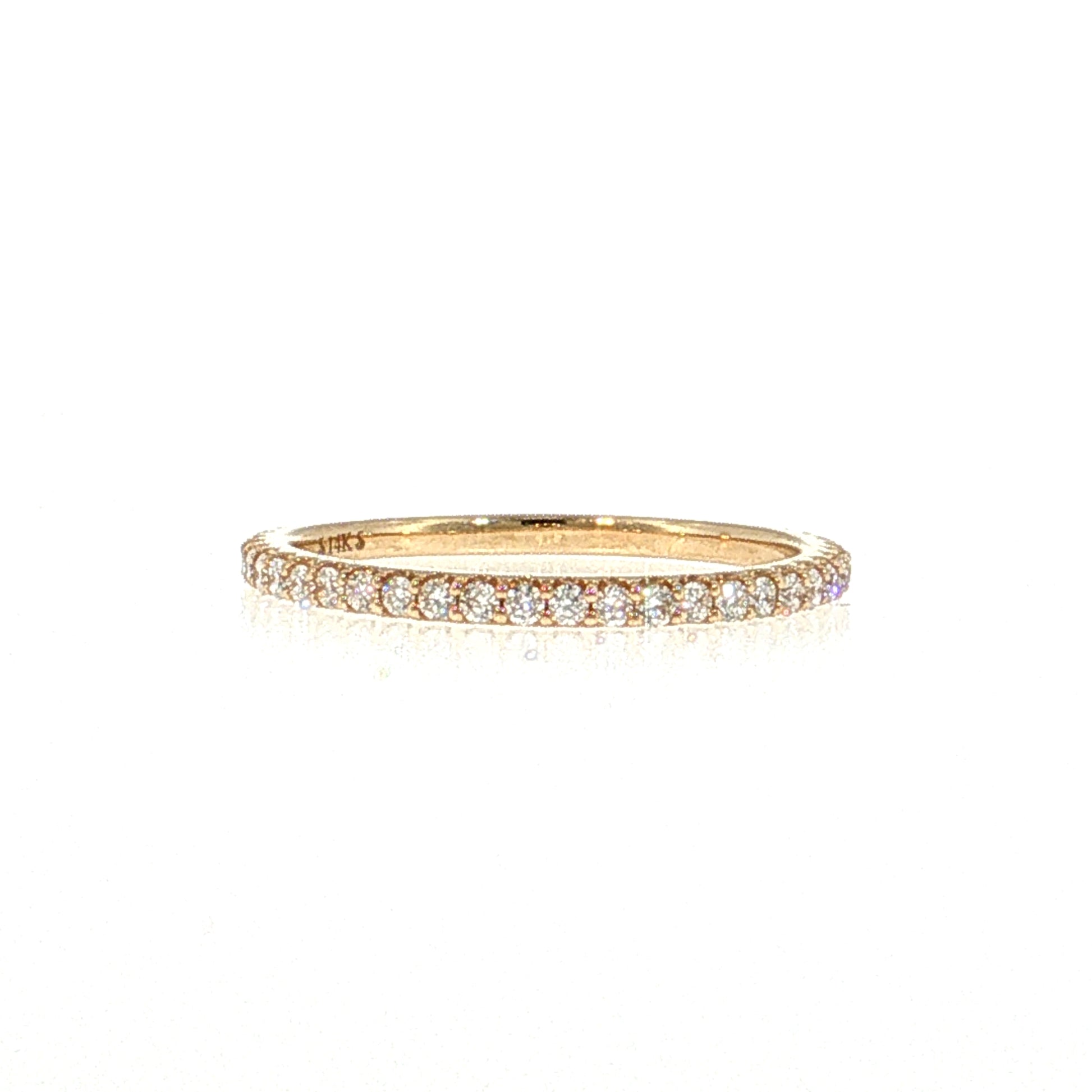 .29 Diamond Half-Eternity Wedding Band 14k