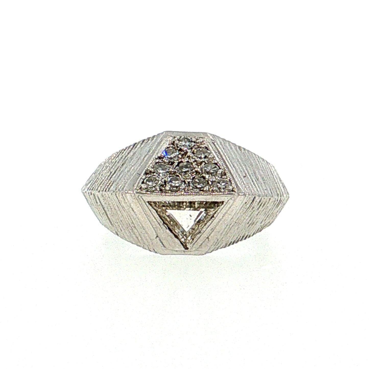 .30 Trillion Diamond Cocktail Ring 14k White Gold