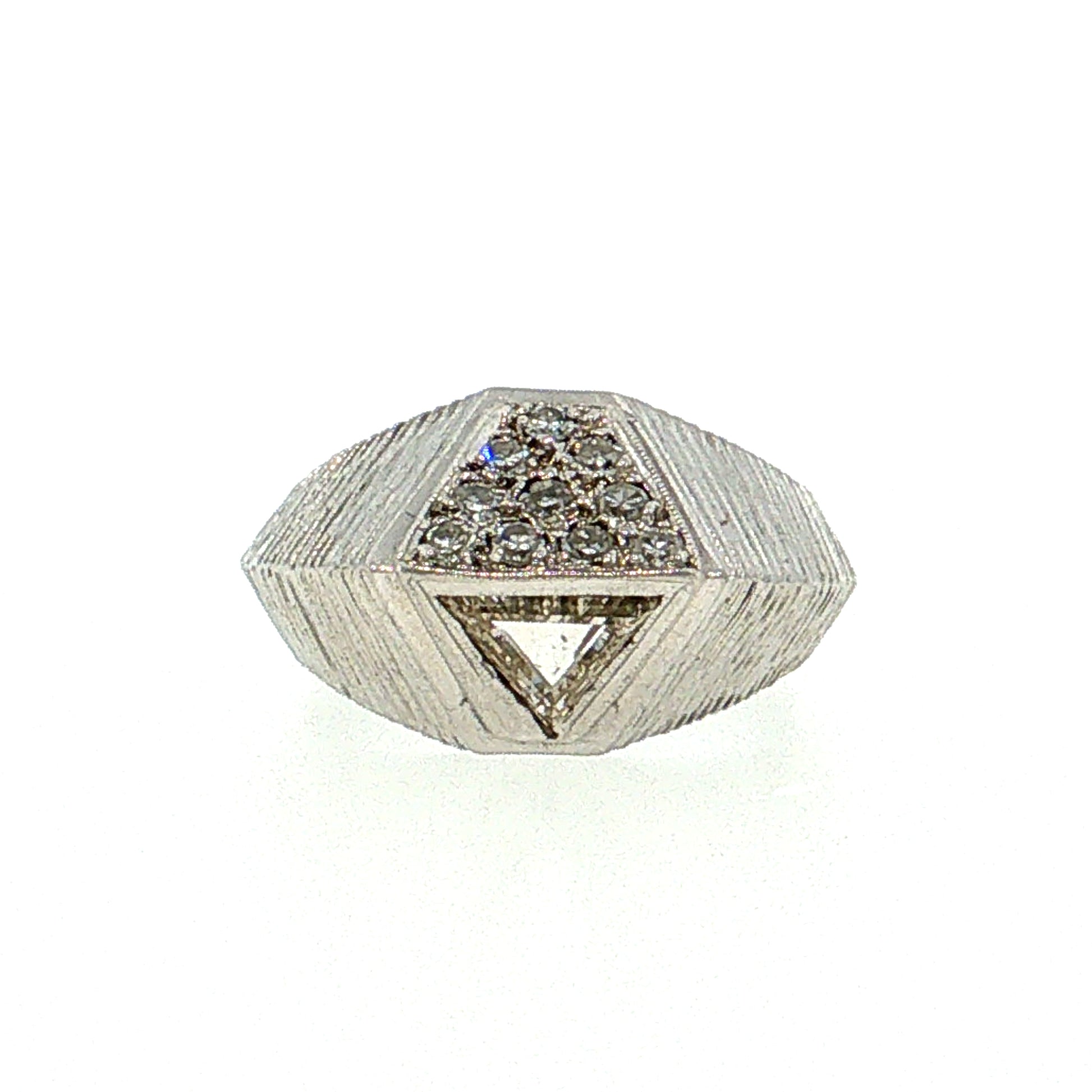 .30 Trillion Diamond Cocktail Ring 14k White Gold