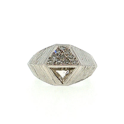 .30 Trillion Diamond Cocktail Ring 14k White Gold