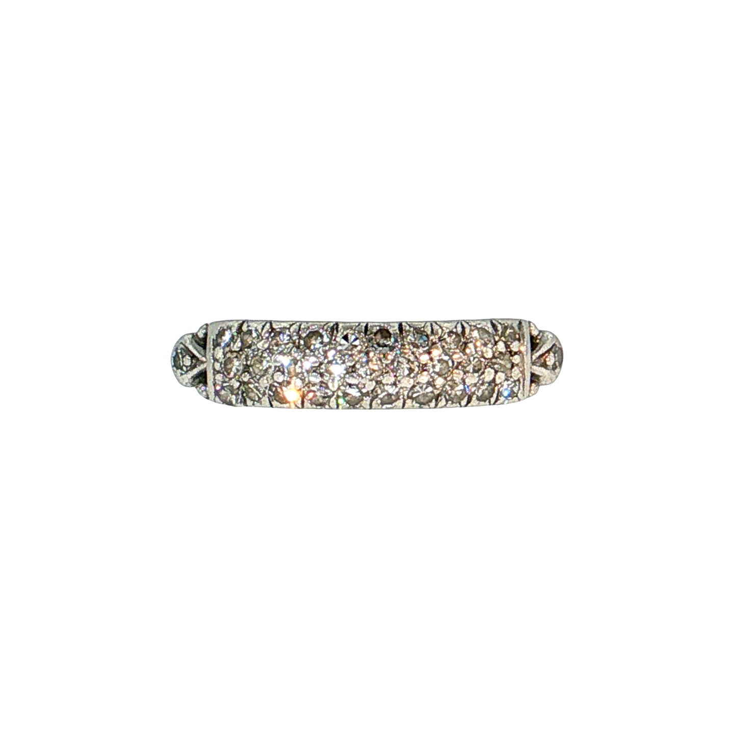 .31 Antique Art Deco Diamond Stacking Ring Platinum