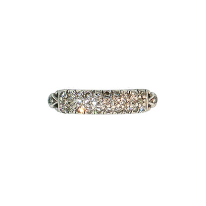 .31 Antique Art Deco Diamond Stacking Ring Platinum