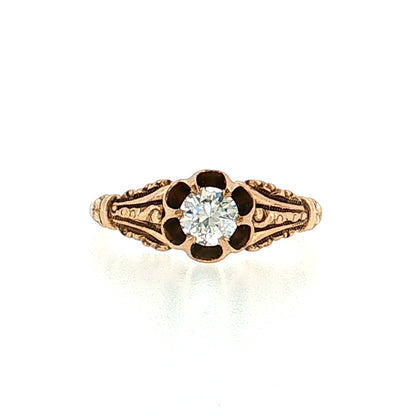 .32 Antique Victorian Diamond Engagement Ring 14k